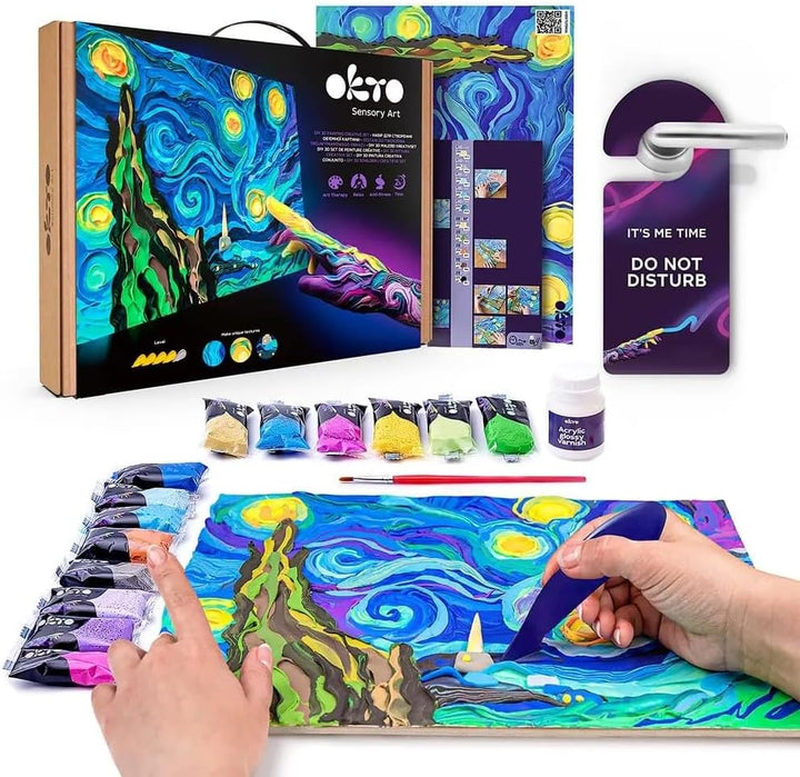 OKTO - Oktoclay Starry Night Set mit Schaumschaum, 10005, mehrfarbig, Einheitsgrösse