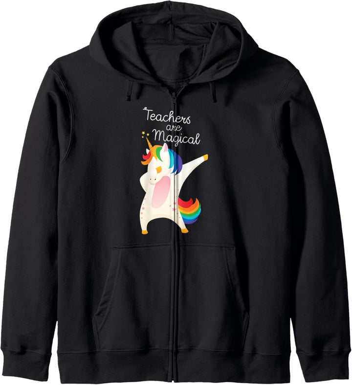 Teachers Are Magical - Dabbing Einhorn Lehrerin Lehrer Kapuzenjacke