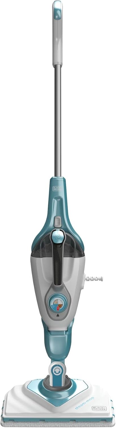 Black+Decker 2-in-1 Dampfbesen/Dampfreiniger Steam-mop BHSM1610DSM (1600 Watt, mit SteaMitt Dampfhan