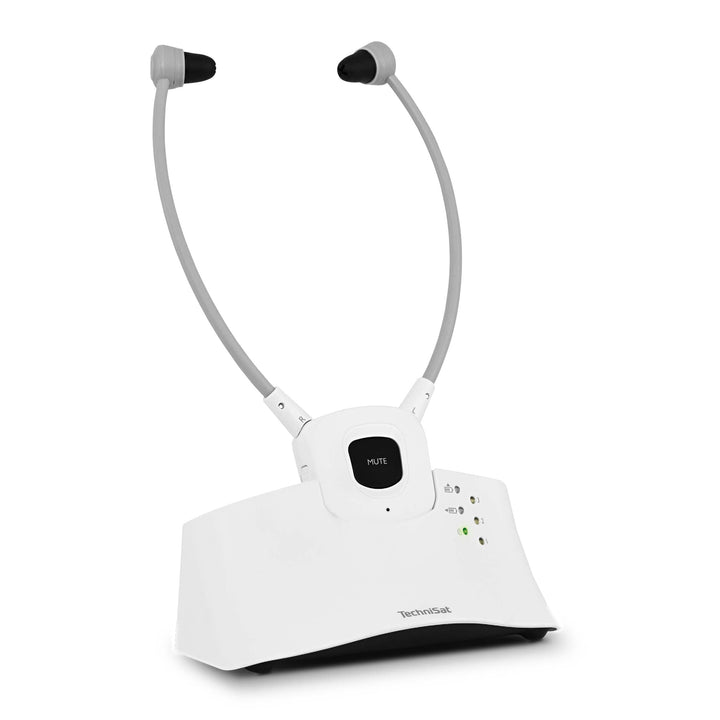 TechniSat STEREOMAN ISI 3 - kabelloser Stereo-Funkkopfhörer für Fernseher und Musikanlagen mit Docki