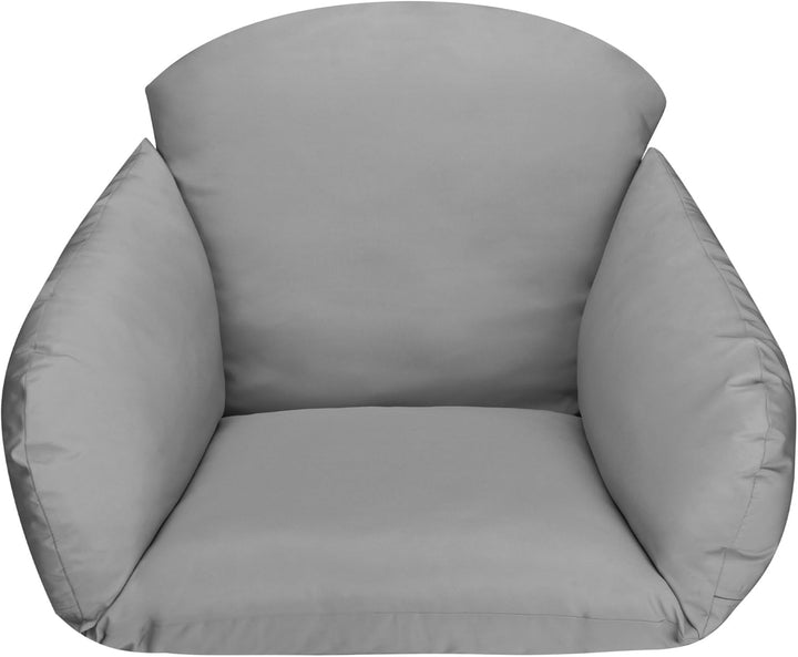 HinHocker Hängesessel mit Gestell | Anthrazit | Hängeschaukel für Indoor und Outdoor | Inkl. Kissen