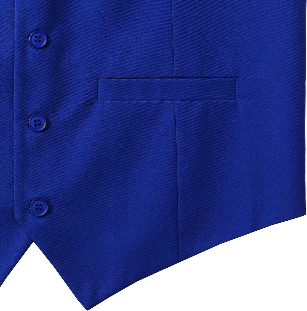 PARKLEES Herren Hipster Urban Design Business Formale Weste Slim Fit Anzug Smoking Kleid Weste S Kön