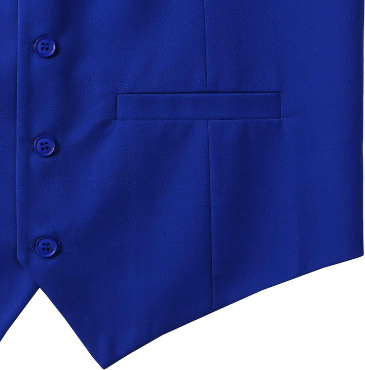 PARKLEES Herren Hipster Urban Design Business Formale Weste Slim Fit Anzug Smoking Kleid Weste S Kön