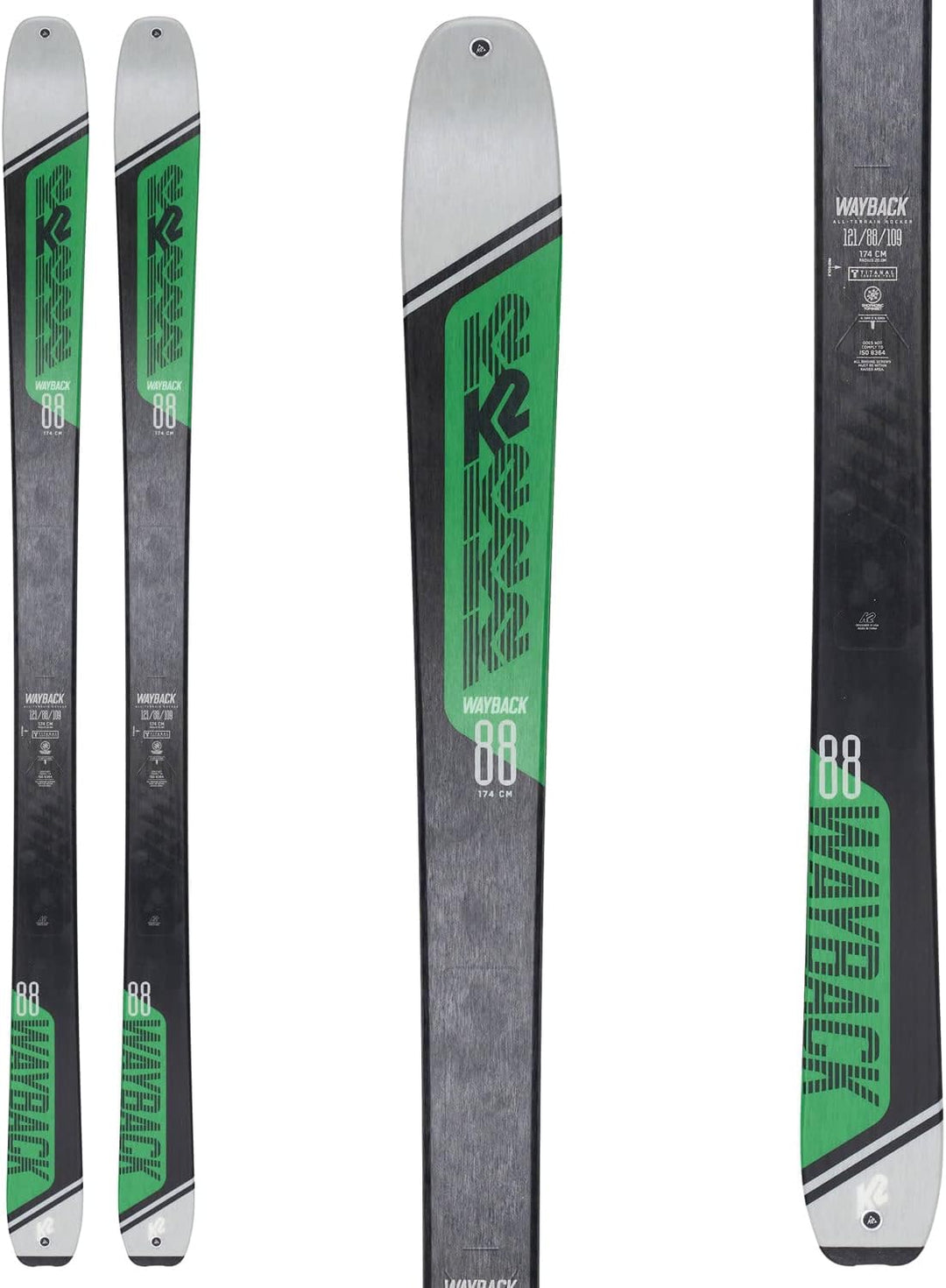 K2 Wayback 88 Herren Skier 167 cm