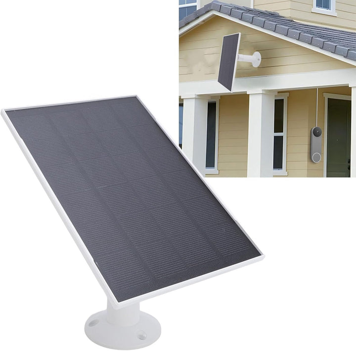 Solarpanel 8W für Vogelhaus Kamera, 2 in 1 Verbessertes Wetterfestes USB C Ladegerät, 360 Grad Einst