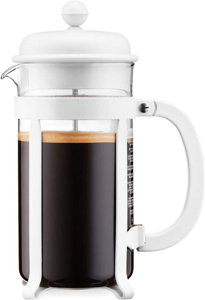 Bodum 1908-913 Java Kaffeebereiter, 8 Tassen, 1 L, Mehrlagig, weiss, 10,6 x 16,3 x 24,5 cm Weiss 8 C