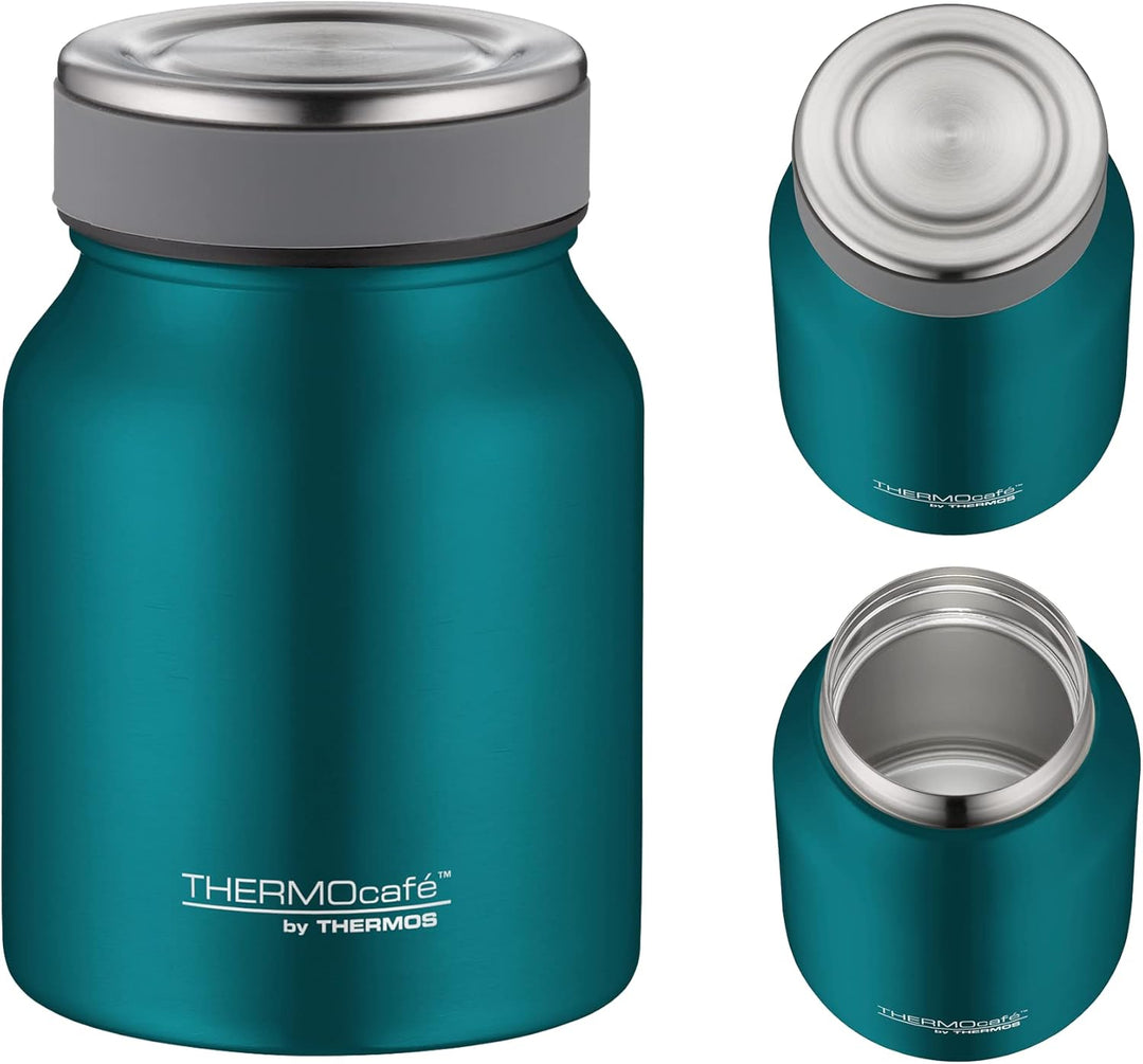 THERMOcafé by THERMOS TC FOOD JAR teal mat 0,50l, 9h heiss 14h kalt, Thermobehälter für Essen, doppe