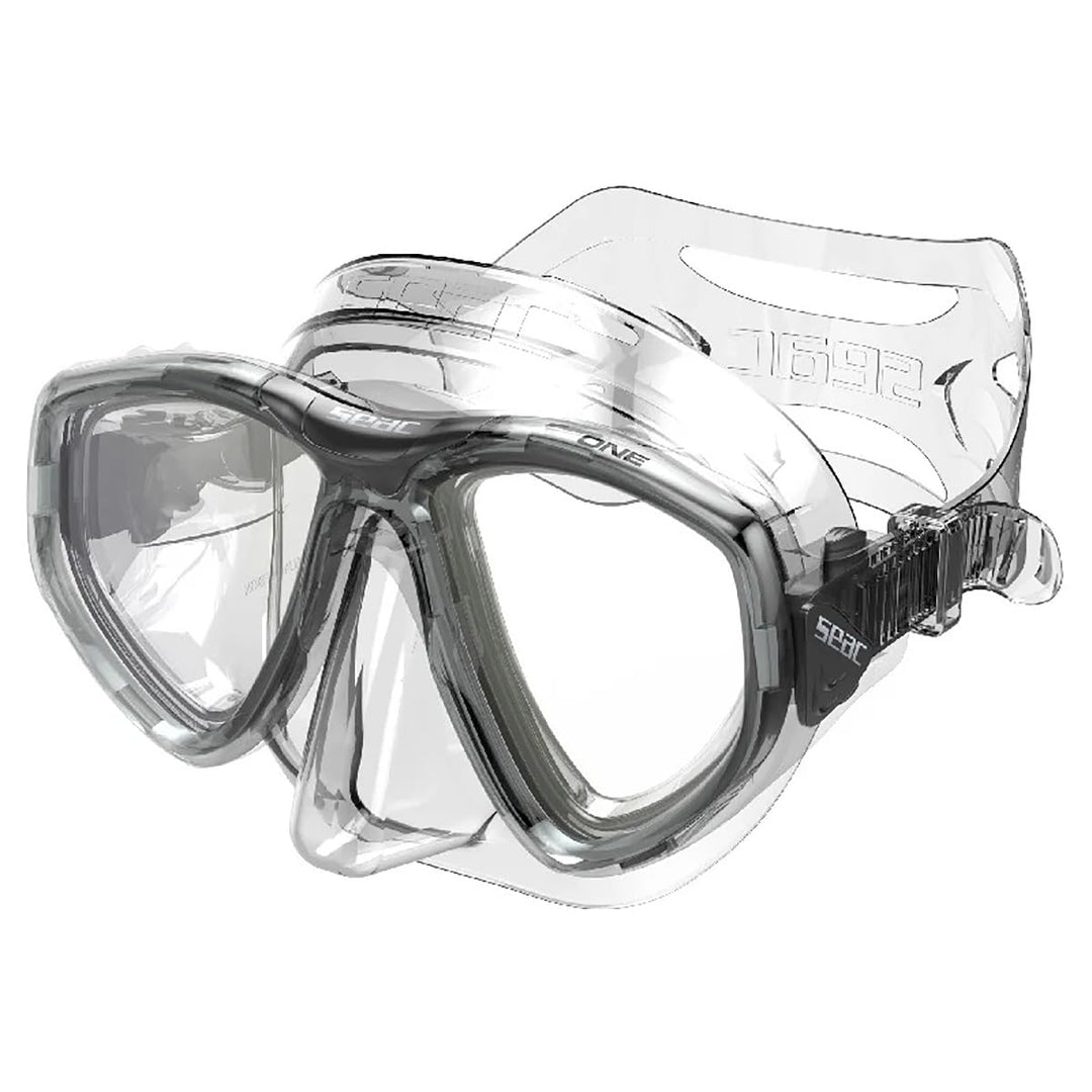 Seac Unisex Tauchmaske ONE, Regular Fit Schwarz, Schwarz