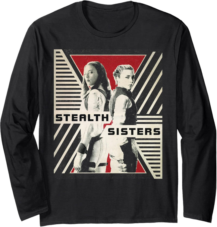 Marvel Black Widow Stealth Sisters Portrait Langarmshirt