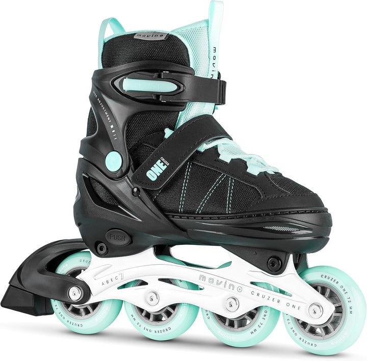 Movino Inline Skates | Cruzer One | Verstellbare Rollschuhe | Inliner für Damen Mädchen Jungen | Inl