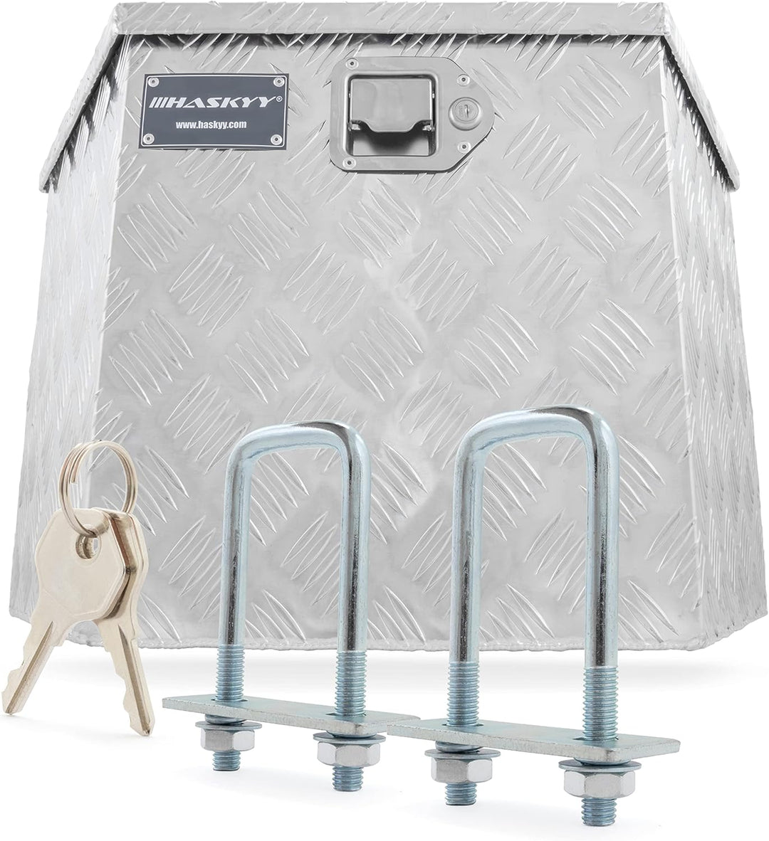 Aluminium Transportbox 700x285x420 mm Trapez Truckbox Deichselbox Werkzeugkasten Alubox Alukoffer Tr