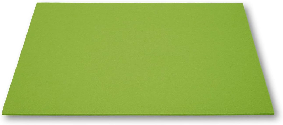 Tischset aus Designfilz von filzbrand, eckig, 46 x 34 cm, 5 mm dick, 1 Stück, hellgrün, Hellgrün