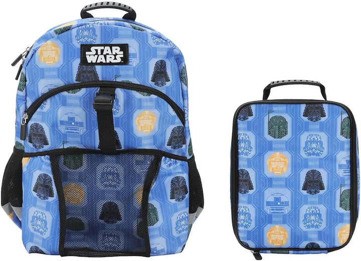 Bioworld 40,6 cm Rucksack und Lunchbox-Set für Schule und Reisen, Star Wars The Dark Side, Star Wars