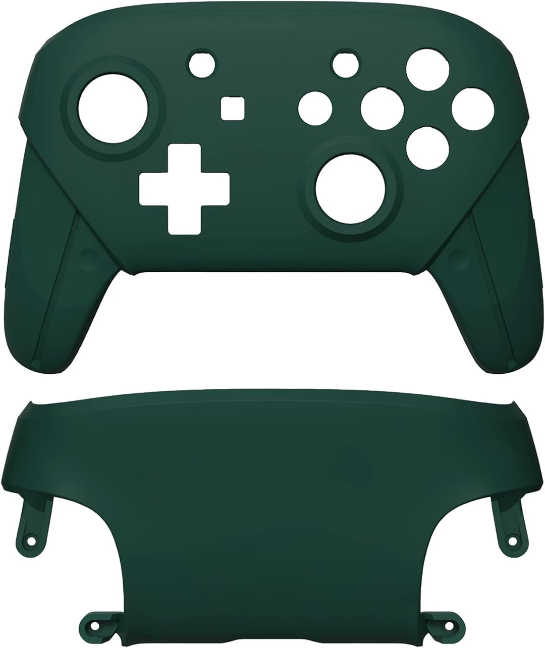 eXtremeRate Ersatz Grips Case Cover kompatibel mit Nintendo Switch Pro Controller, Custom Front Hüll