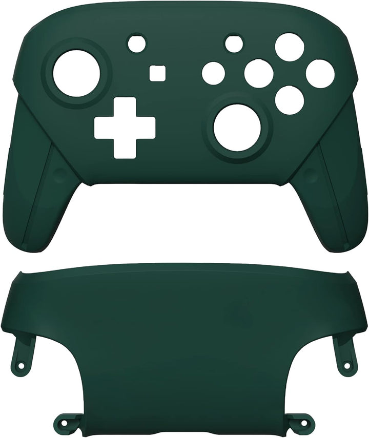 eXtremeRate Ersatz Grips Case Cover kompatibel mit Nintendo Switch Pro Controller, Custom Front Hüll