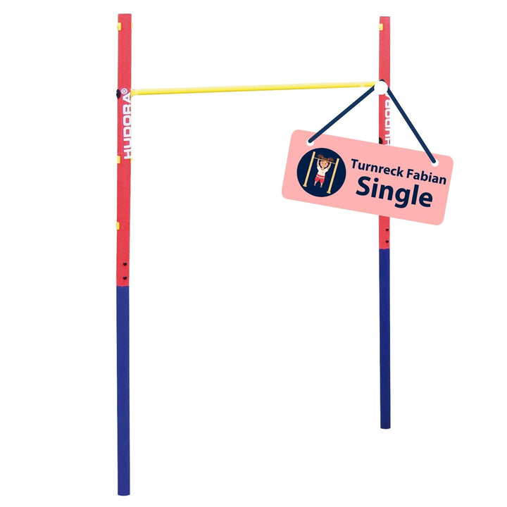 HUDORA Turnreck Fabian Standard/Pro - einfache/doppelte Turnstange für Kinder & Erwachsene - 4-fach