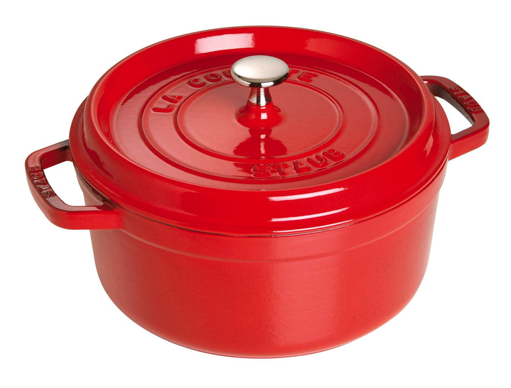 STAUB Cocotte, Gusseisen Bräter, Alle Herdarten inkl Induktion, Rund, 18 cm, 1,7 L, Kirsch-Rot 18 cm