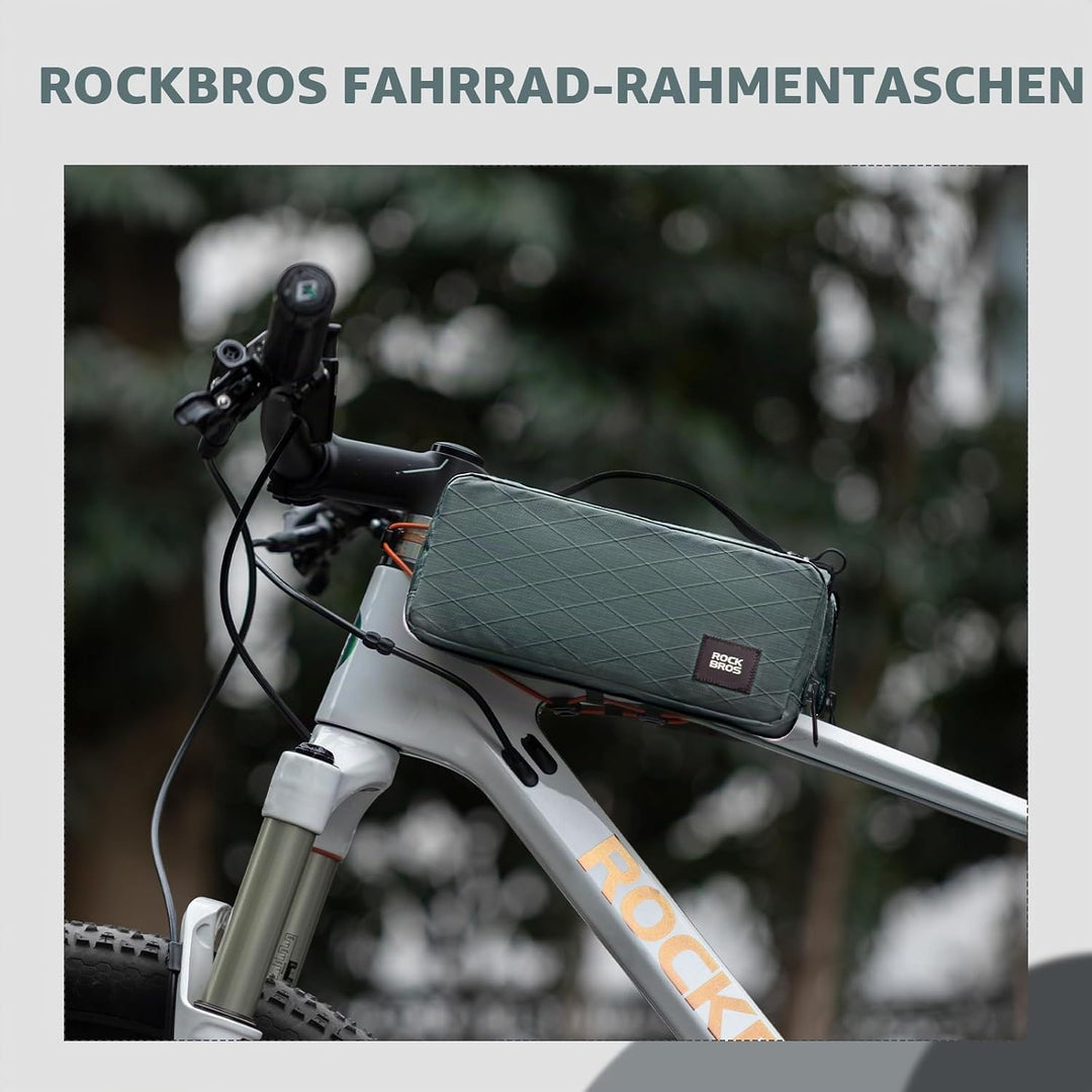 ROCKBROS Fahrrad Rahmentasche Fahrradtasche Rahmen Aufbewahrungstasche mit Schultergurt Fahrrad Ober
