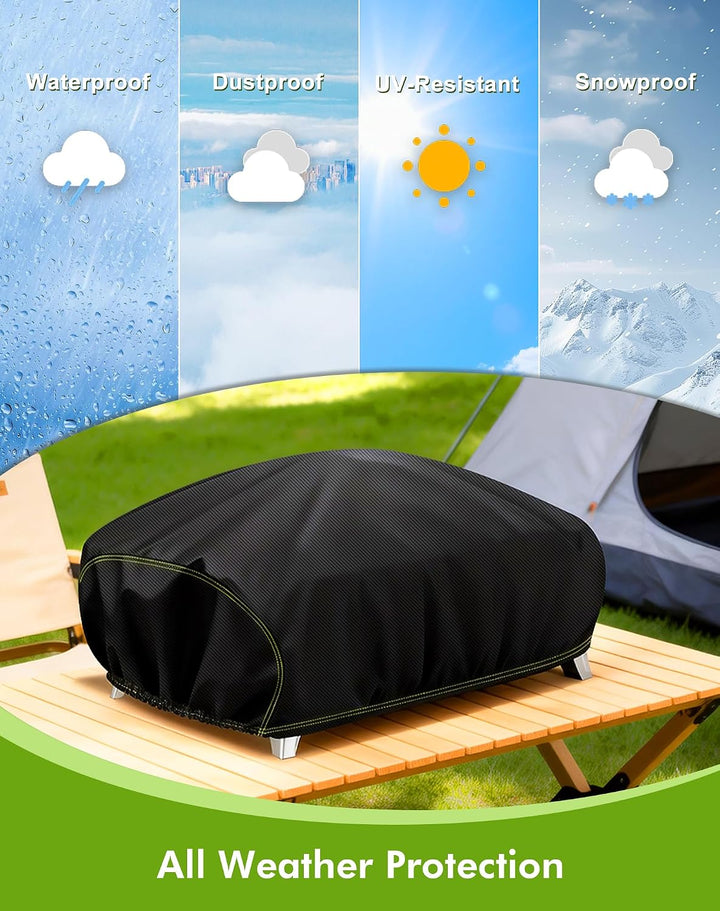 Grillabdeckung Wetterfest für Weber Q1000/Q1200/Q1400, 600D Oxford Grill Abdeckung wetterfest für En