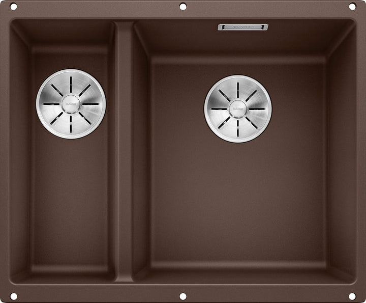 BLANCO SUBLINE 340/160-U | SILGRANIT cafe | Einbauart: Unterbau | Hauptbecken rechts | ohne Ablauffe