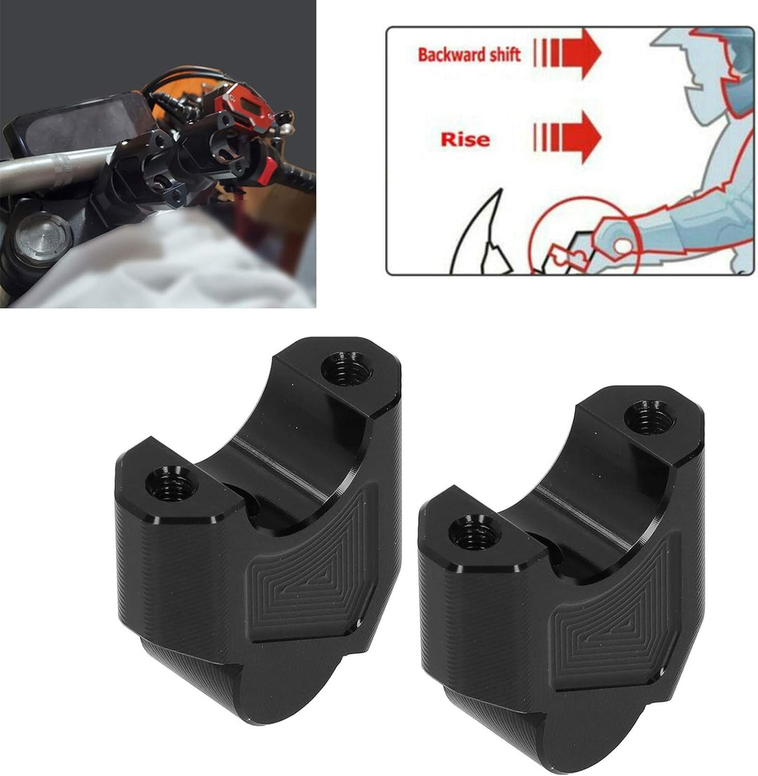 Motorrad Lenkererhöhung 28mm Motorrad Lenker Riser Clamp AdapterMount Adapter Fit für 502C/TRK502/50