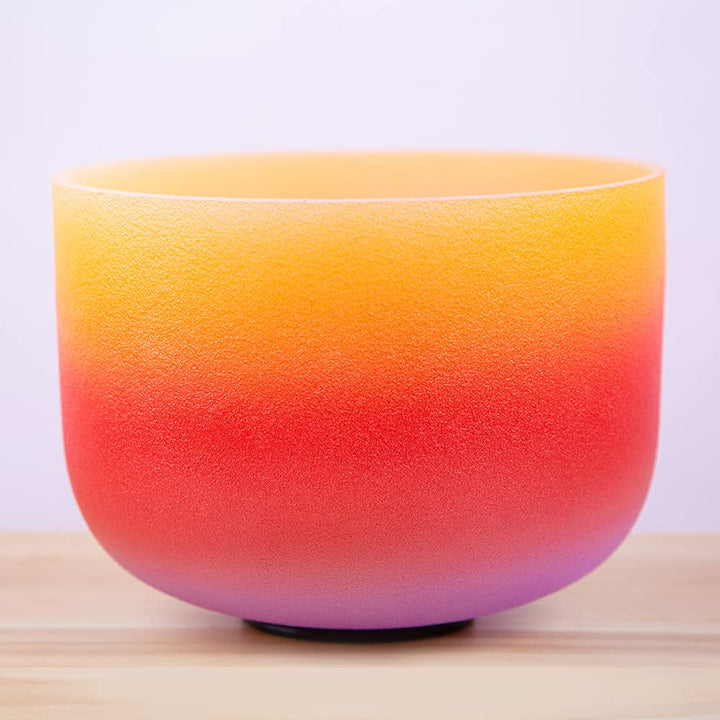 Klangschale für Meditation, Yoga und Entspannung, 20,3 cm, regenbogenfarben