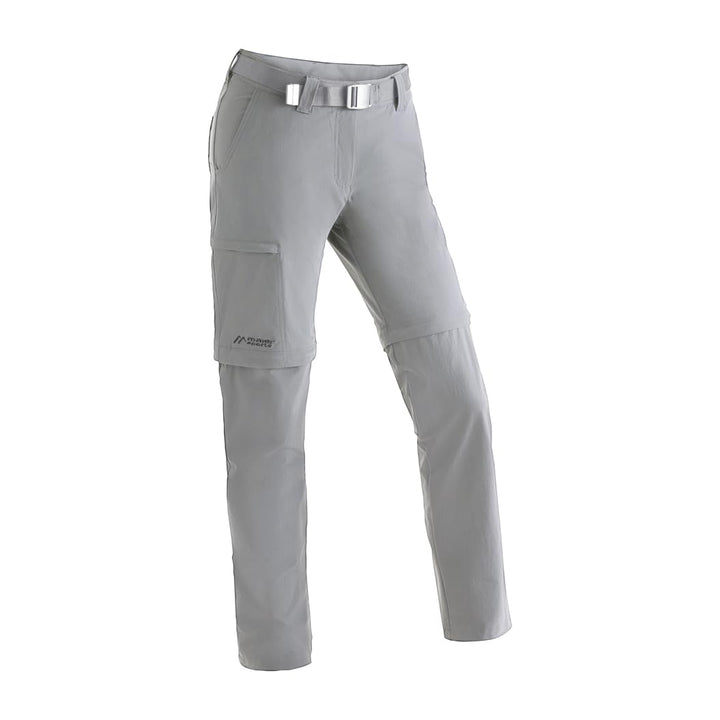 Maier Sports Damen Inara Slim Zip Hose Zip-Hose Trekkinghose Wanderhose 23 Sleet, 23 Sleet