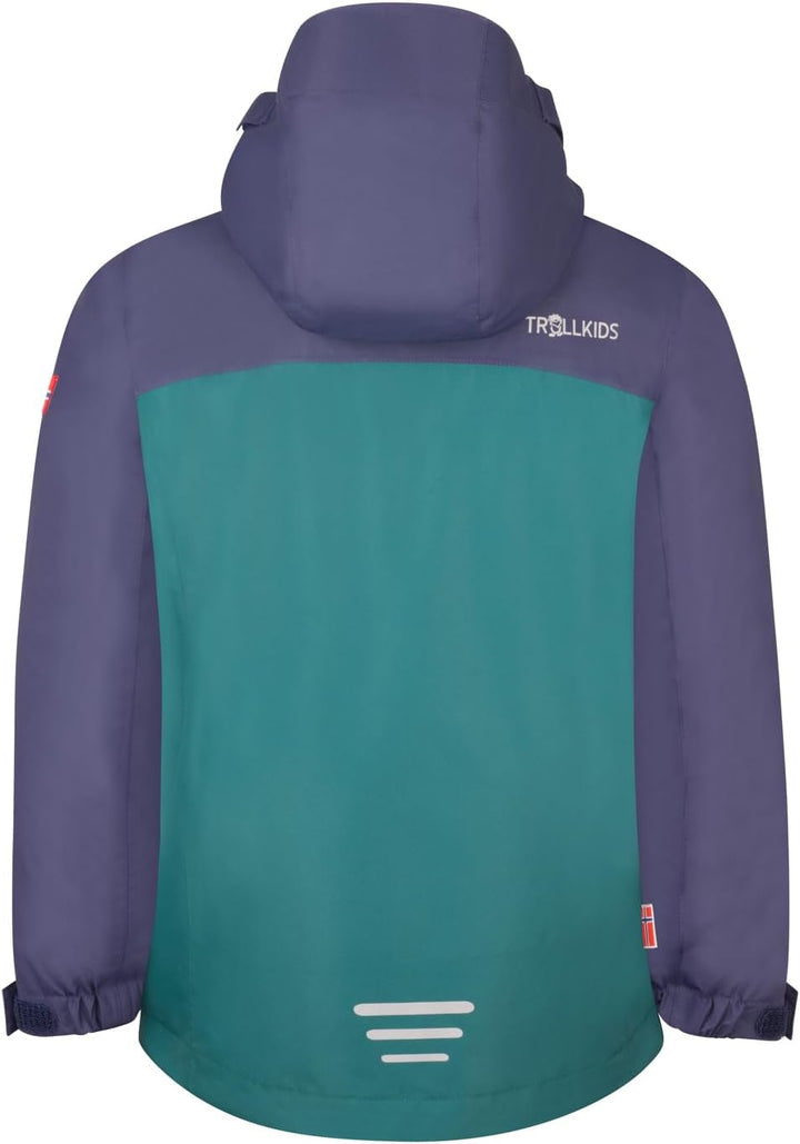 Trollkids Girls Bryggen 3in1 Jacket 92 Deep Violet, 92 Deep Violet