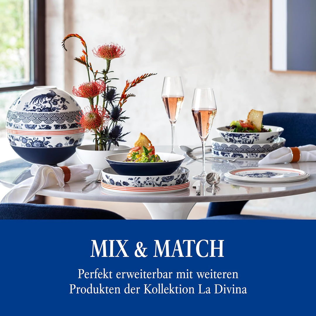 Villeroy & Boch – La Divina Champagnerkelch Set 4 teilig, Champagner Gläser, Sektkelche, hochwertige