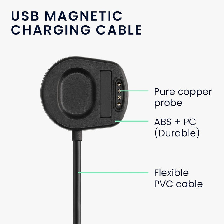 kwmobile USB Kabel Charger kompatibel mit Suunto 7 Ladekabel - Smart Watch Ersatzkabel - Fitnesstrac