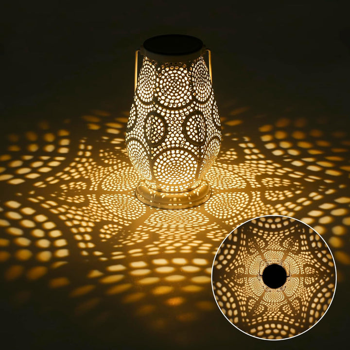 JOYCREATOR 2 Stück Solarlampen für Aussen Garten, IP65 Wasserdichte Solarlaterne für Aussen Hängend