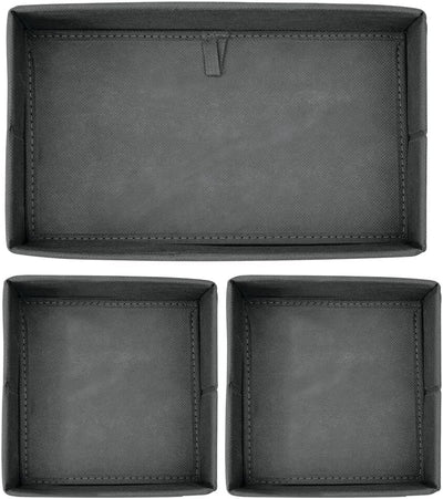 mDesign 6er-Set Aufbewahrungsbox – atmungsaktive Stoffbox für Socken, Unterwäsche, Leggings etc. – v