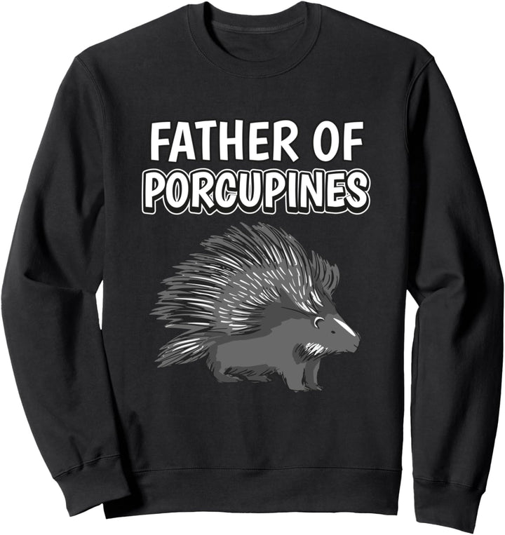 Herren Jungen Stachelschwein Papa Vatertag Stachelschwein Sweatshirt