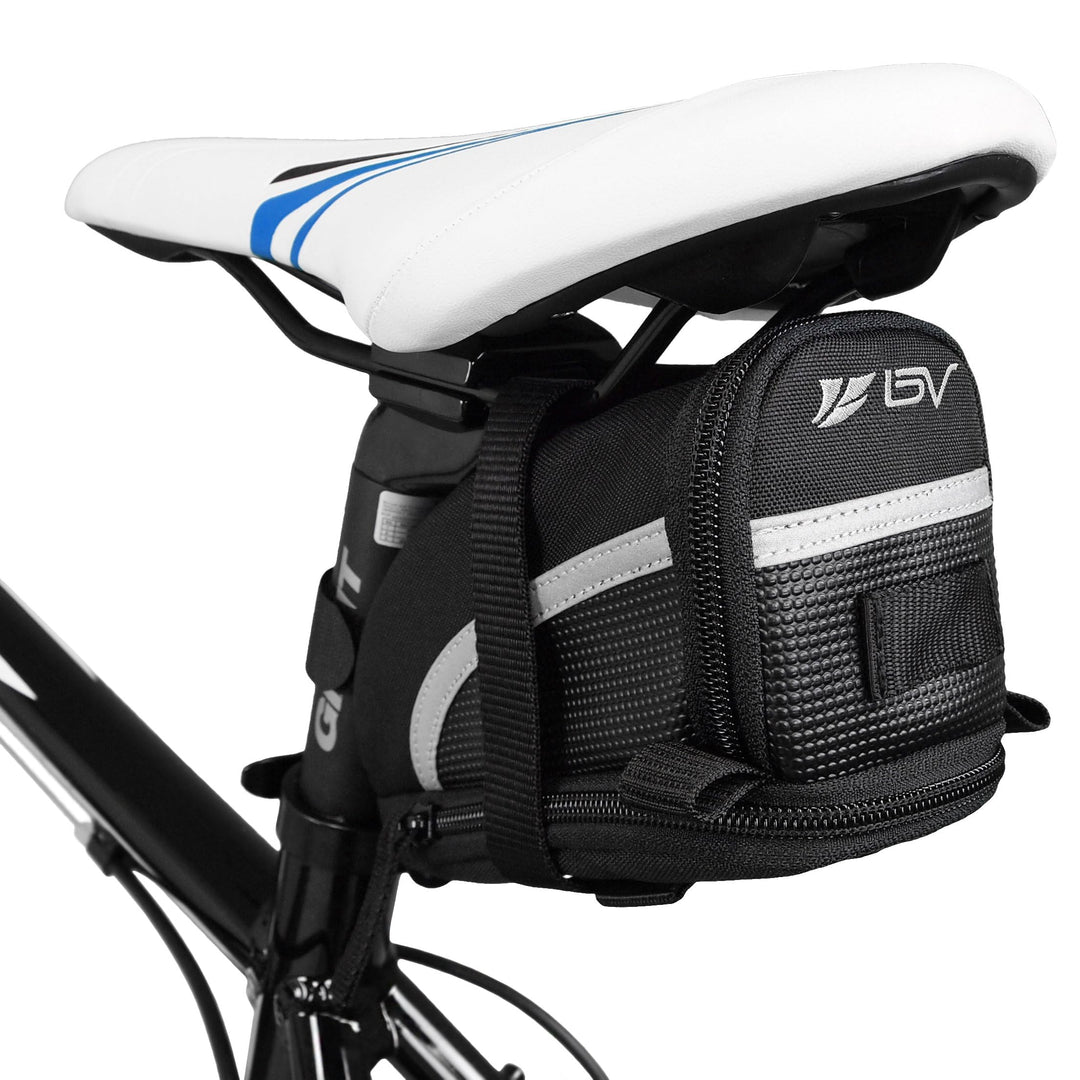 BV Fahrrad-Satteltasche, Unisex Fahrradtasche, Bicycle Strap-On Saddle/Seat Bag, L