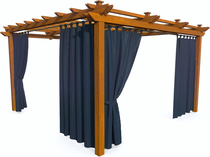 HOME DEKO Terrassenvorhang, Wasserdichter Gartenvorhang für Terrasse, Balkon, Pergola & Pavillon, Sc