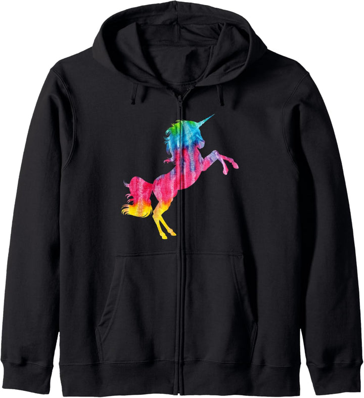 Batik-Einhorn. Kapuzenjacke