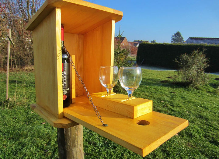 Vogelhaus,Nistkasten, Vogelhäuschen ` Papas Schnaps Bar, Zwitscherkasten` Gross