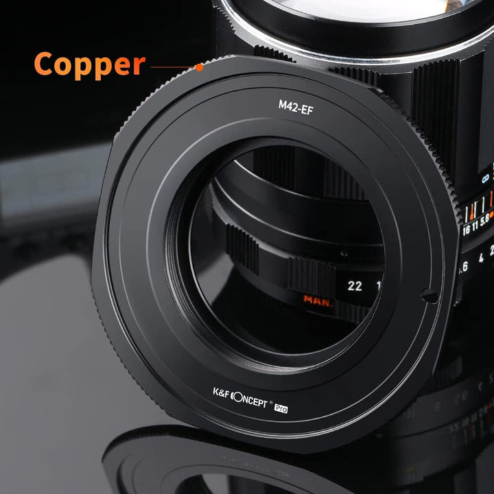 K&F Concept M10135 M42-Canon EOS Hochpräziser Adapterring Objektivadapter Objektiv Mount Adapter Rin