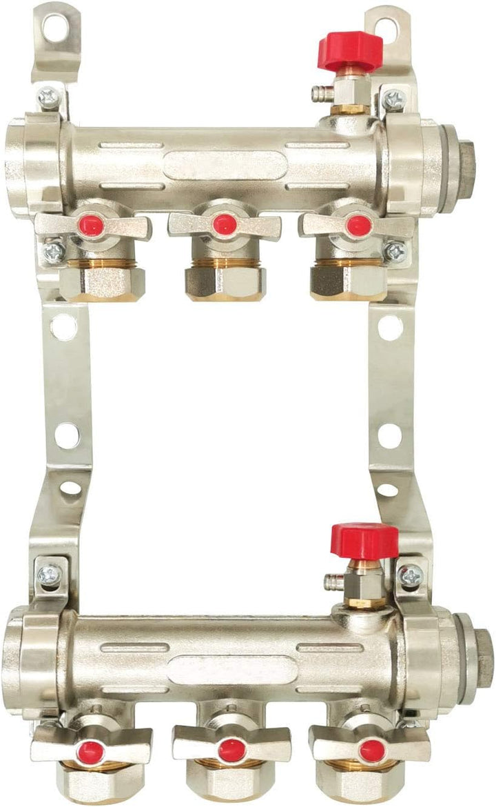 Messing heizkreisverteiler fussbodenheizung 2 3 4 5 6 7 8 fach heizkreisverteiler für heizkörper ver
