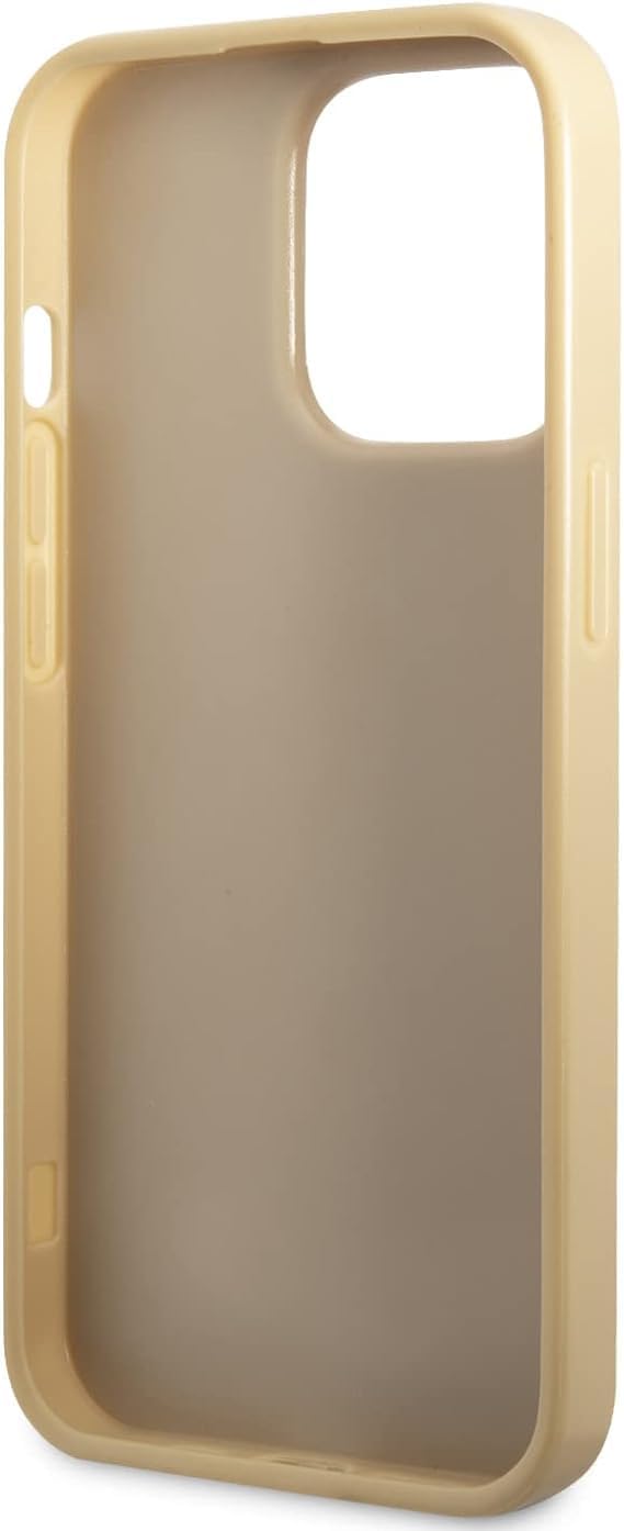 Guess GUHCP14LHGGSHD hülle für iPhone 14 Pro 6,1" Gold/Gold Hard case Glitter Script Goud, Goud