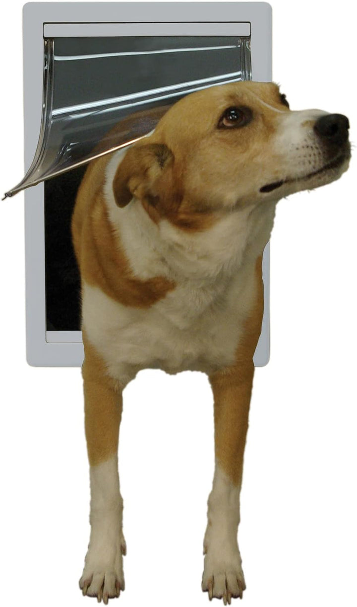Ideal Pet Products Designer Series Kunststoff-Haustiertür mit Teleskoprahmen, Grösse M, 17,8 x 28,6