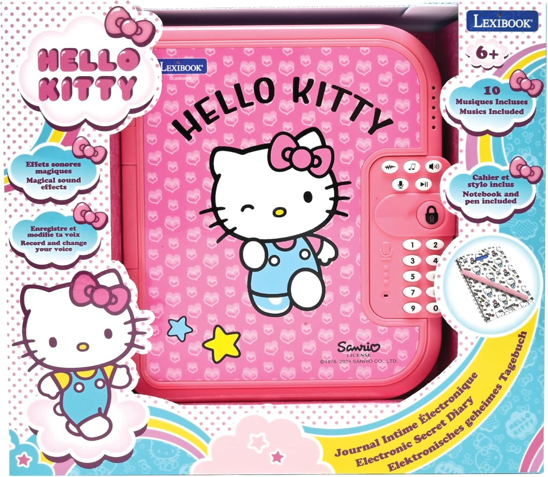 Lexibook, Disney Stitch elektronisches Tagebuch mit Stift und Notizbuch enthalten, interaktiv, passw