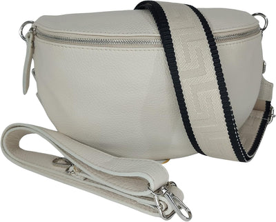 Bauchtasche Damen Stylisch Moderne Taschen mit Breitem Wechselgurt Nappa Leder Genuine Leder Bauchta