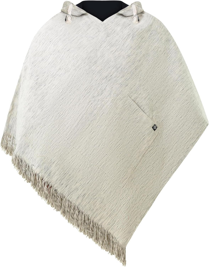 virblatt - Poncho Herren | Baumwolle | Herren Poncho Winter |zum Wenden| Mexiko Poncho Herren warm K