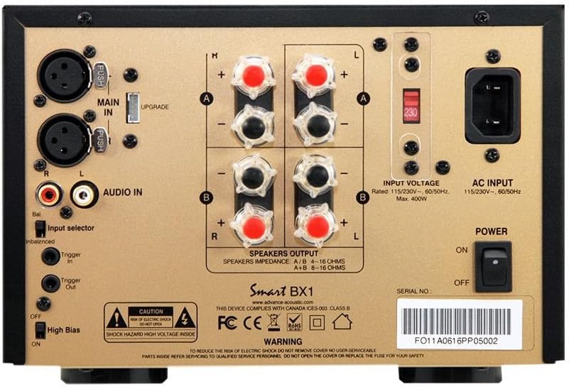 ADVANCE ACOUSTIC Smart Bx1 2.0 Verkabelt schwarz Verstärker Audio