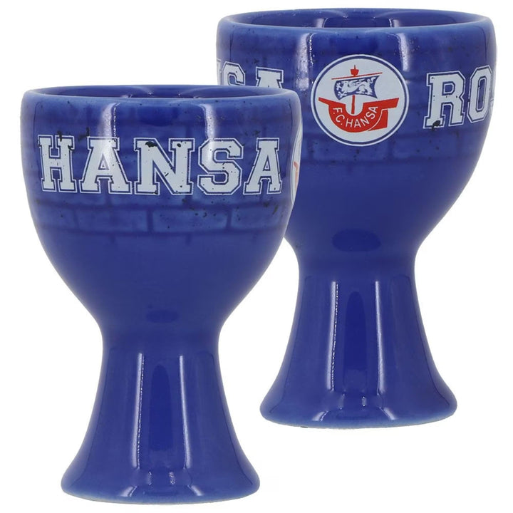 F.C. Hansa Rostock Eierbecher - Mauer - 2er Set | FCH - Plus Lesezeichen Wir lieben Fussball