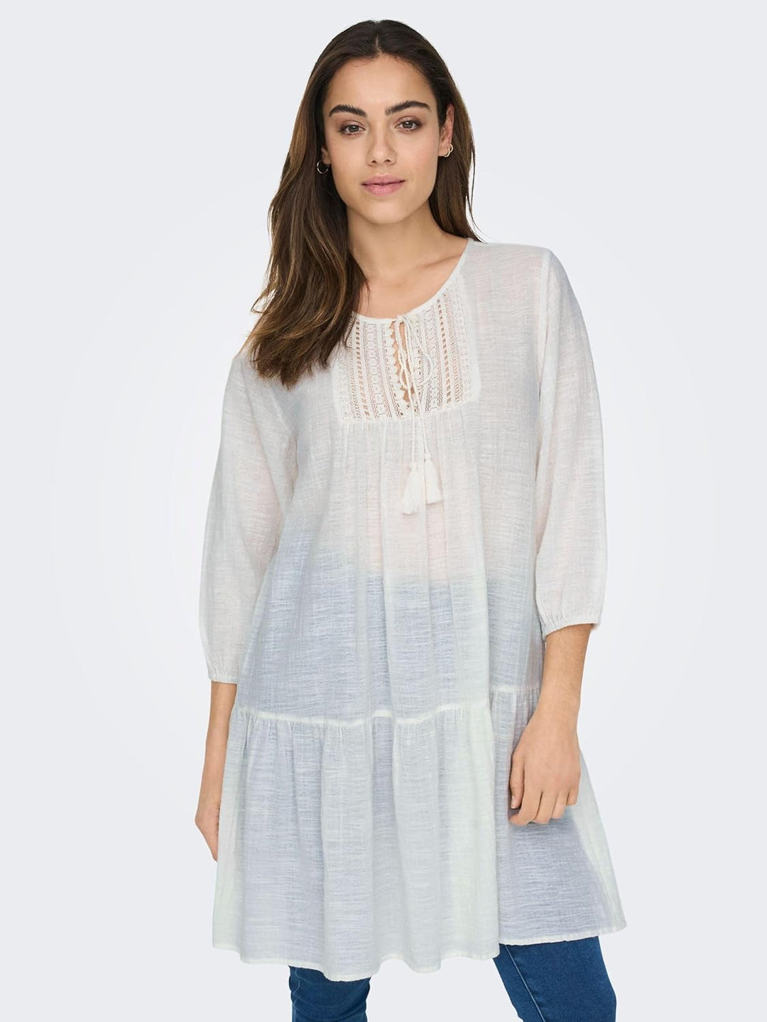 Only Damen Kleid 15219922 XS Cloud Dancer, XS Cloud Dancer