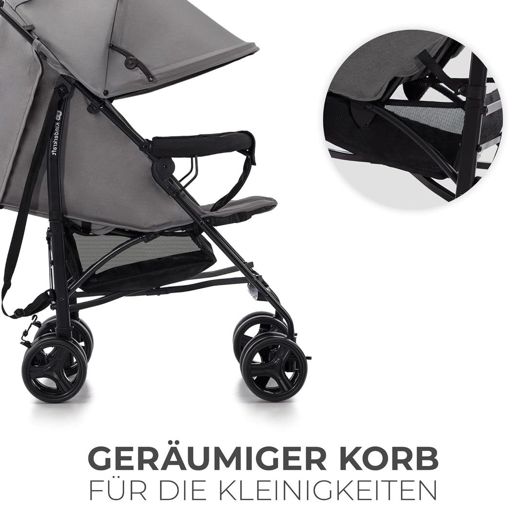 Kinderkraft TIK Kinderwagen, Liegebuggy, Sportwagen, Leicht - 6,5kg, Drehbare Vorderräder, Verstellb