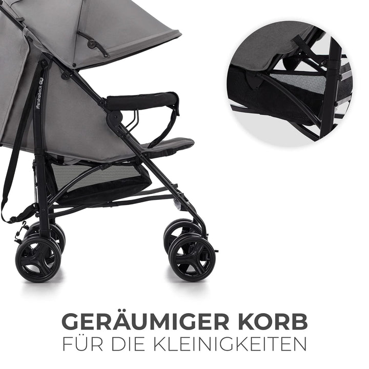 Kinderkraft TIK Kinderwagen, Liegebuggy, Sportwagen, Leicht - 6,5kg, Drehbare Vorderräder, Verstellb
