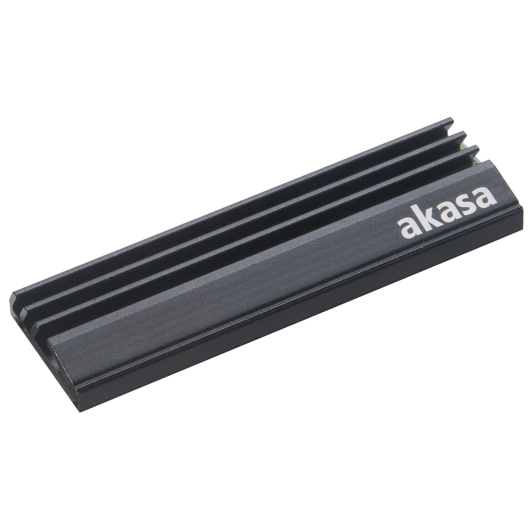 Akasa M.2 SSD Kühlkörper, Aluminium Kühlkörper Kühlrippen, Mit Thermoklebeband, Passend für M.2 2280